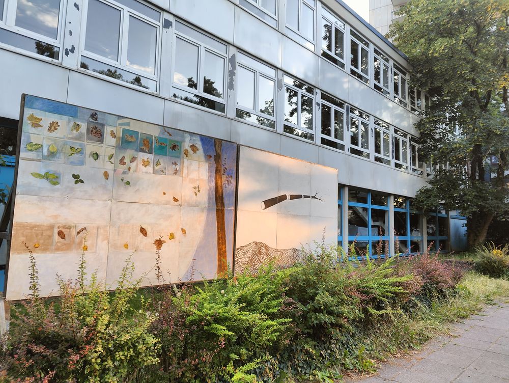 Bilderwelten neben Gerard Janssen an der Gutenbergschule